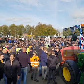 De opkomst van de boeren was met 2000 man massaal.