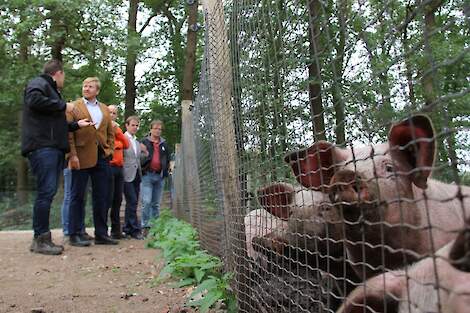 Koning Willem-Alexander bracht in 2019 een werkbezoek aan de coöperatie Herenboeren Wilhelminapark in Boxtel