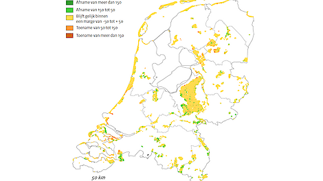 3643 hectare extra stikstofgevoelige natuur door Aerius-update