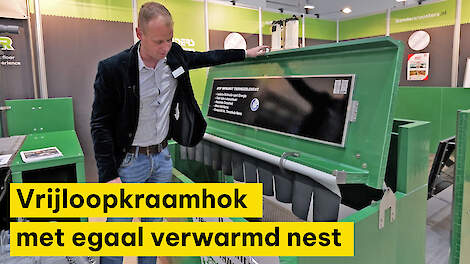 Vrijloopkraamhok wint prijs met egaal verwarmd nest.